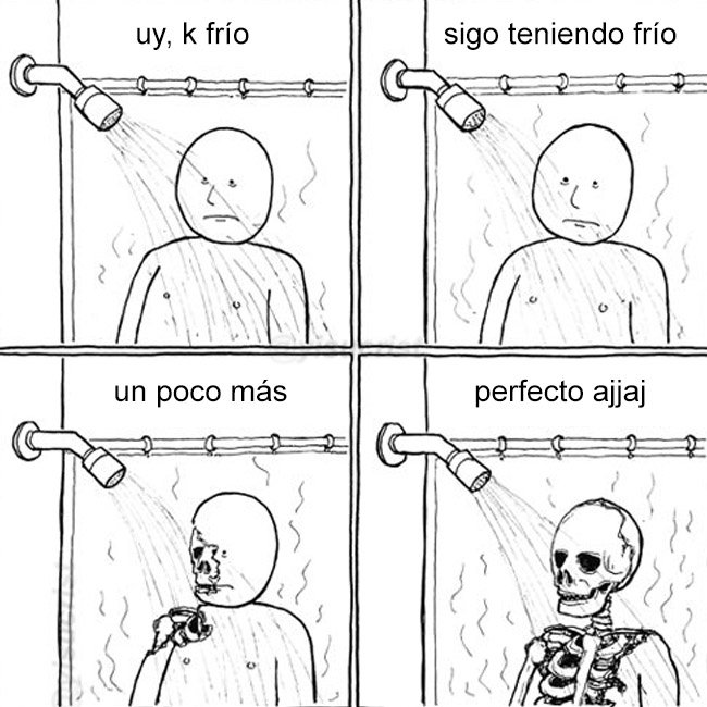 yisucrist's tweet photo. yo en la ducha cuando ase frío https://t.co/Kg5Fm5dUse