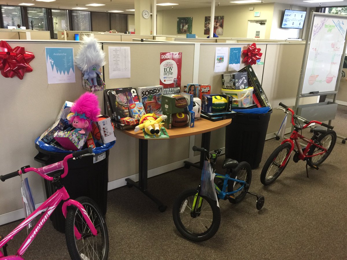 We're a proud community partner in the <a href="/KGWToyDrive/">KGW Great Toy Drive</a>, donating toys to local kids in need. #HolidaySpirit #GreatToyDrive