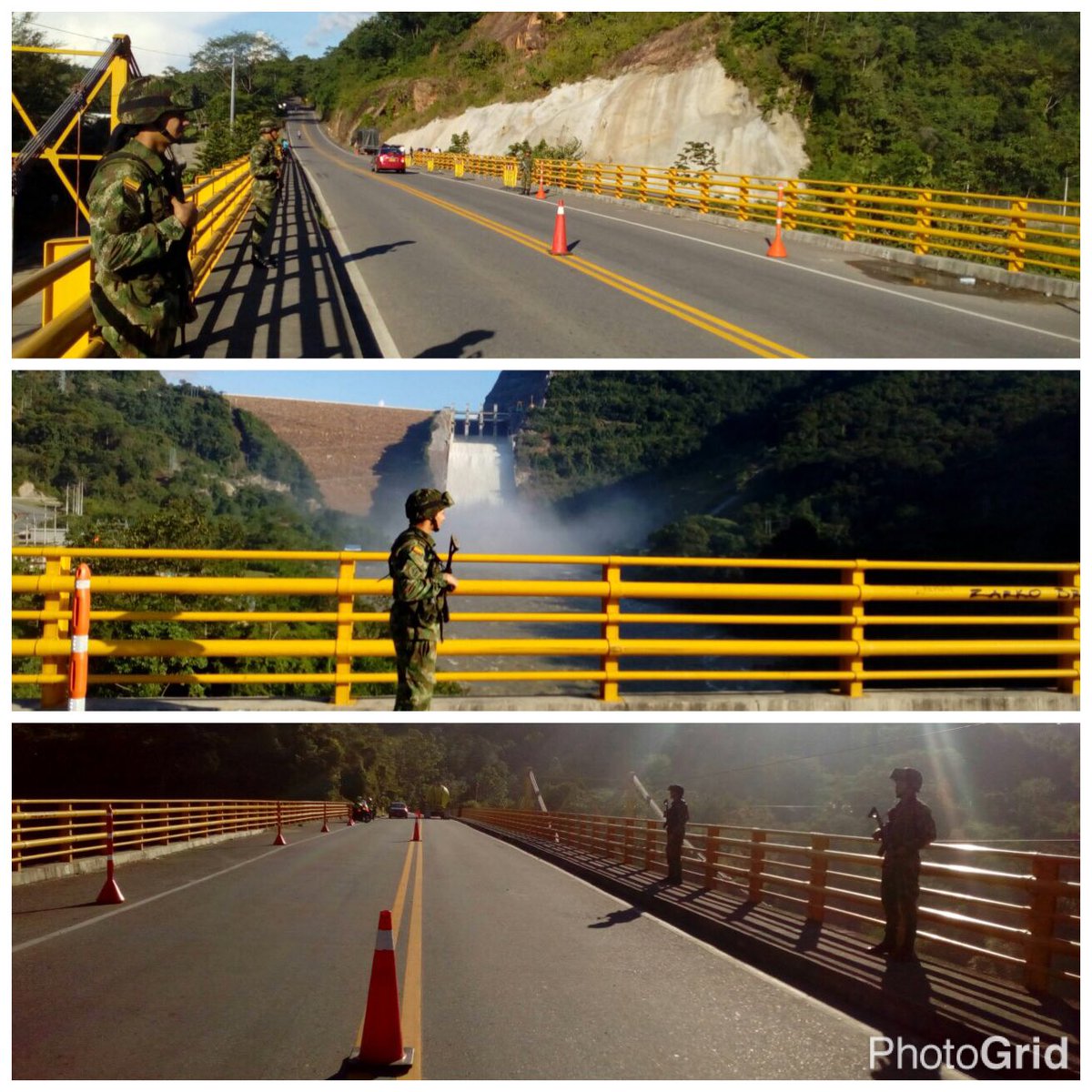 HelderGiraldo's tweet photo. Al atardecer seguimos presentes  en la vía Barracanbermeja- Bucaramanga #ViajeSeguro los #HéroesMultimisión estamos en las vías #BILUD https://t.co/V47NIvVoND