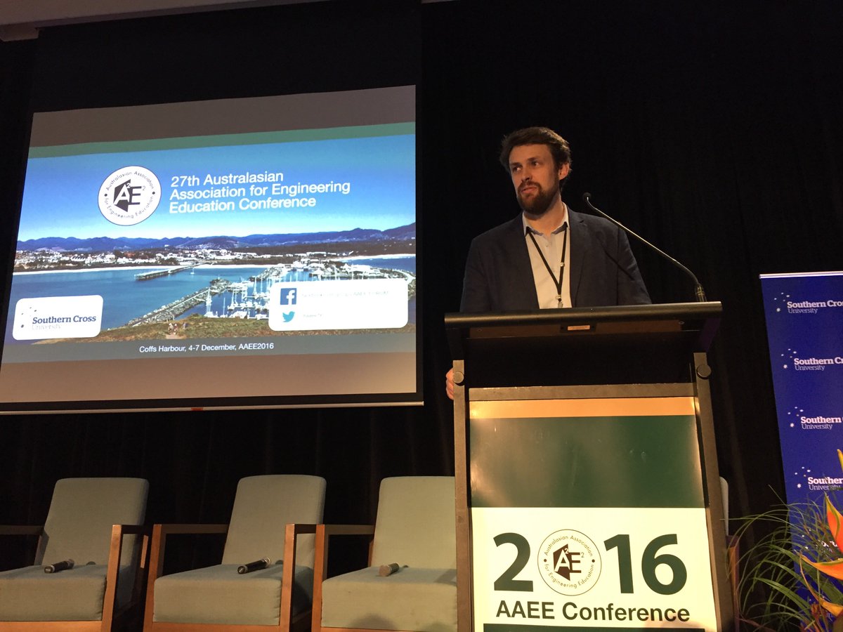 pointing_david's tweet photo. Tom kicking things off with the stat of "most tweets ever at an AAEE conference" #AAEE16 https://t.co/OTjKW9wR5f