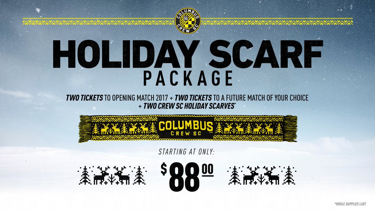 Give one away and keep one for yourself... We won't judge. #CrewSC 😊  🎟❄️ crew.sc/2fqhVAJ https://t.co/Yyl1eLJEZu