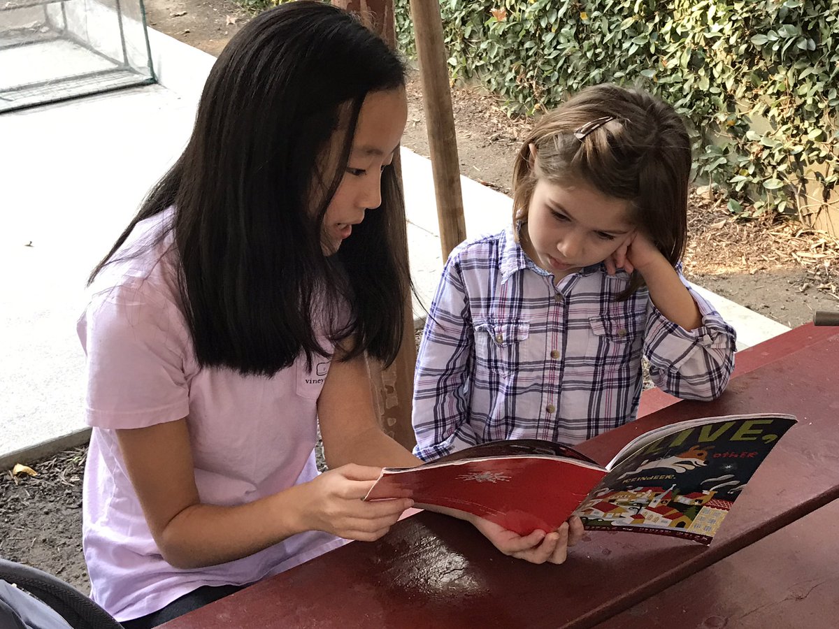 PolyHolmgren's tweet photo. We are having so much fun reading to @msjrogerskinder's partners. #PolyConnects https://t.co/j7KAJuv79c