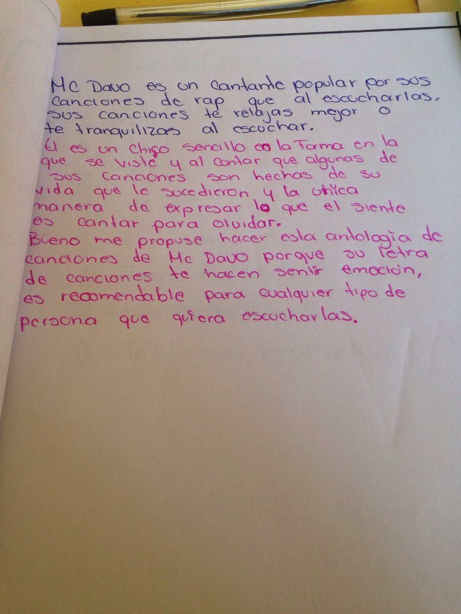amauri_herbert's tweet photo. @mcdavoo mis alumnos hicieron una antología de la letra de tus canciones,podría contactarte para un mensaje a ellos?Sería un buen detalle https://t.co/X4rRQE65f4
