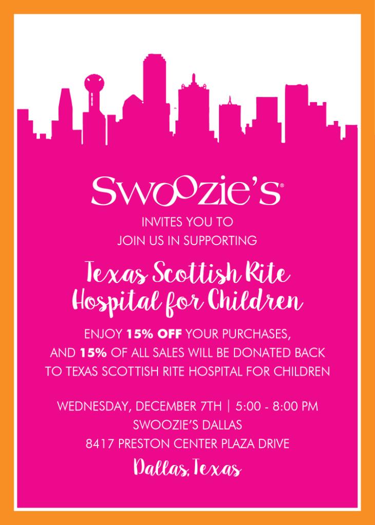 Don't procrastinate on your holiday shopping. Join us at <a href="/Swoozies/">Swoozies</a> this Wednesday 12/7 and pick out a gift for everyone on your list.