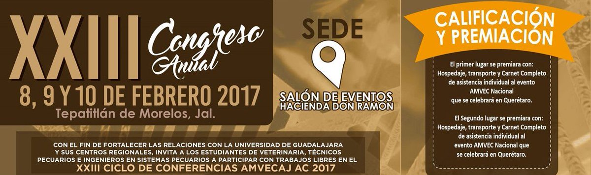 VisionPorcina's tweet image. ¡Convocatoria a carteles! 
Dentro del marco del Congreso anual #AMVECAJ2017
Convocatoria completa aquí:
visionporcina.com/amvecaj-2017