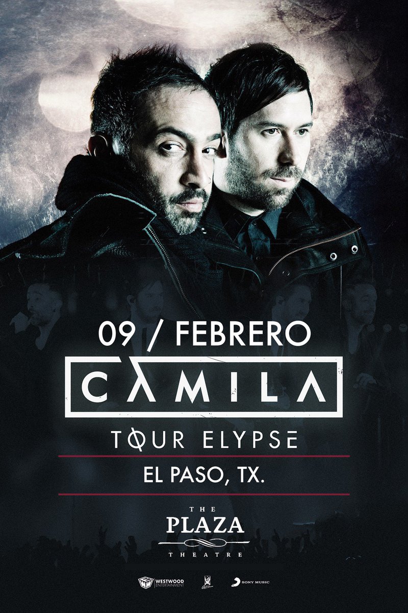 CamilaMX's tweet photo. 9 de febrero en el Plaza Theatre de El Paso, Tx! Boletos a la venta desde el jueves con el código HEART!
#TourElypse https://t.co/l1dV2r2qK0
