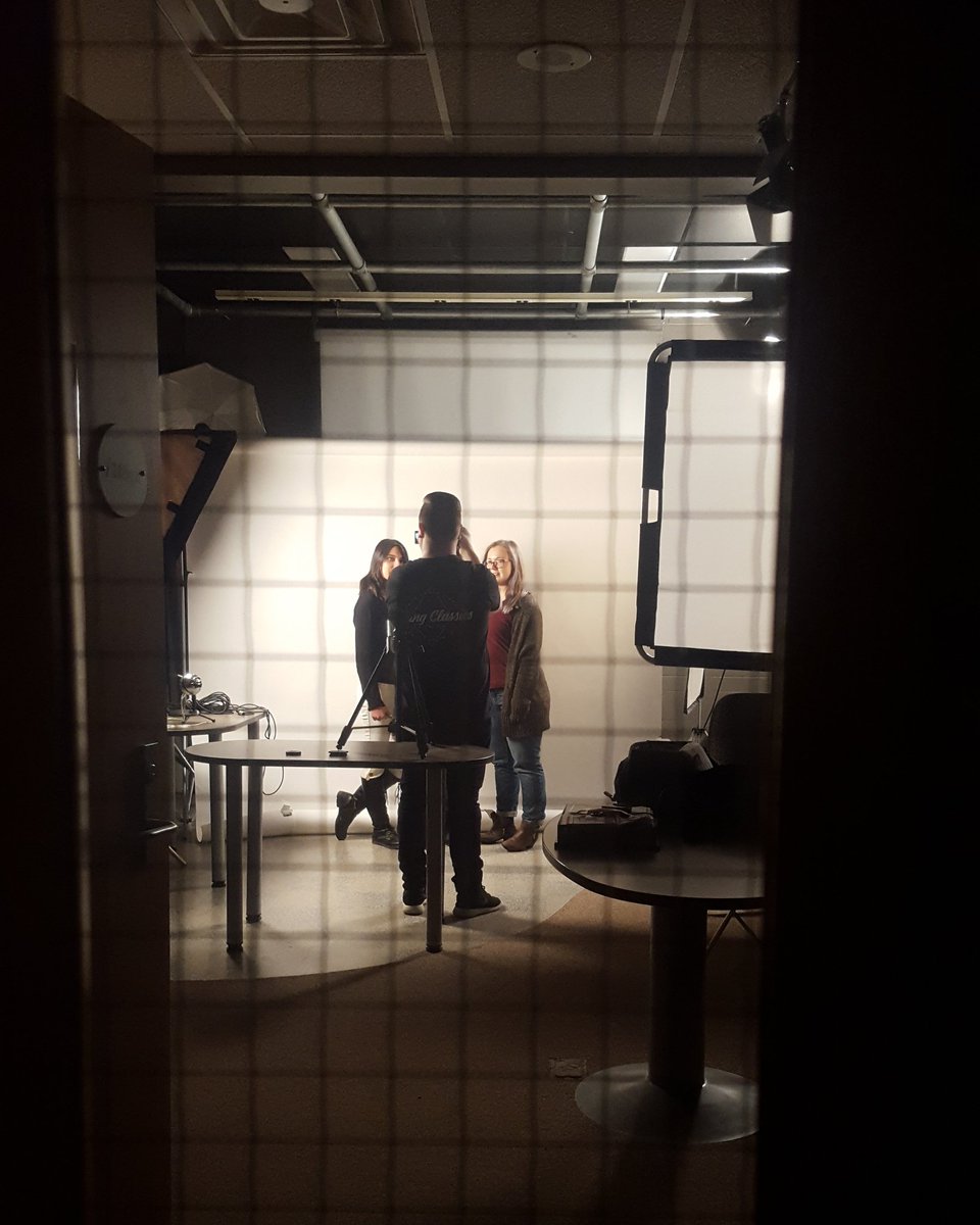 agencyatmohawk's tweet photo. In the studio tonight, Ian and Kelvin are filming for One Show. #mohawkad #mohawkcollege #hamont #hamiltonontario https://t.co/10JFGgiWLd