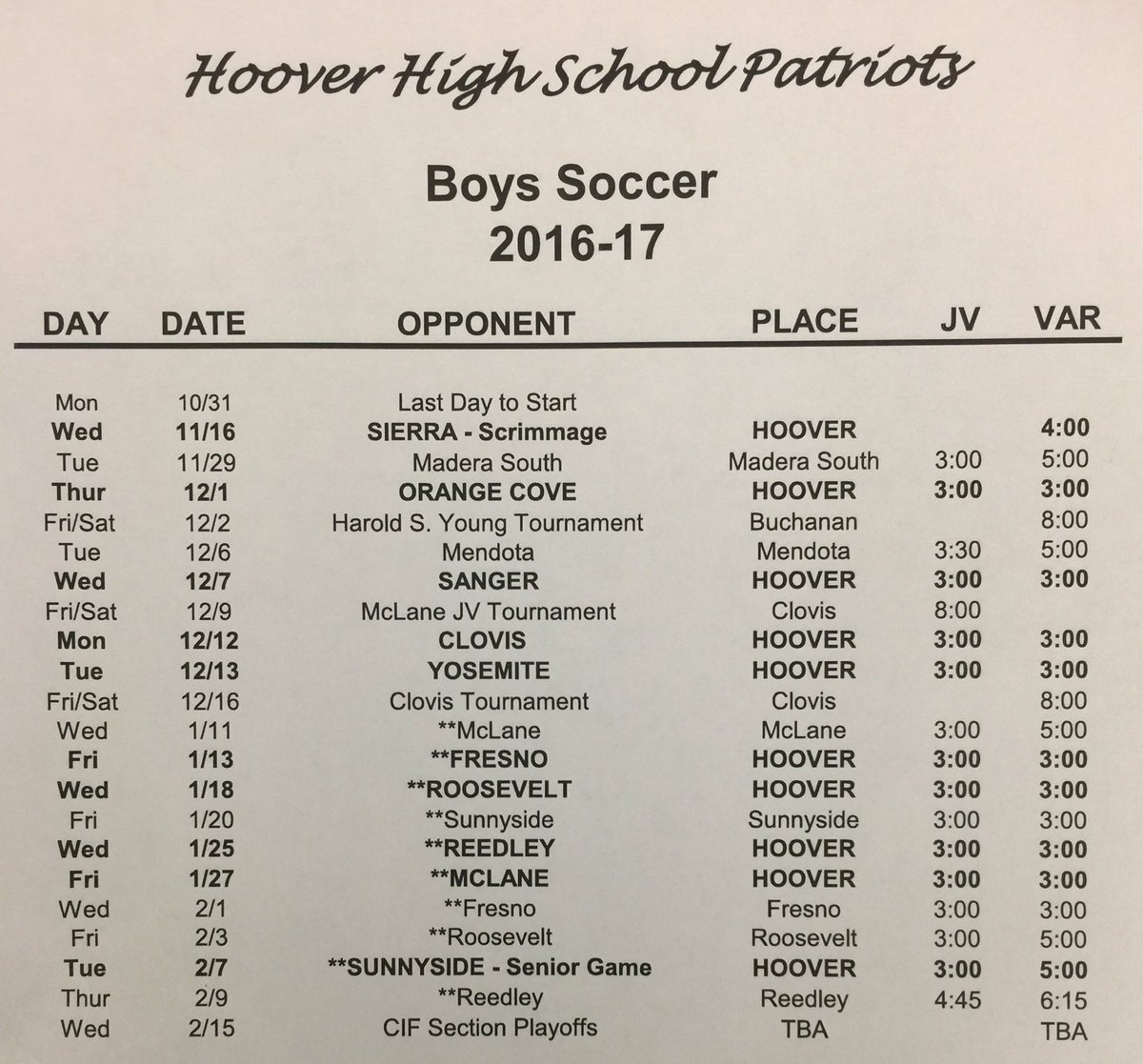 Hoover High Soccer tweet media
