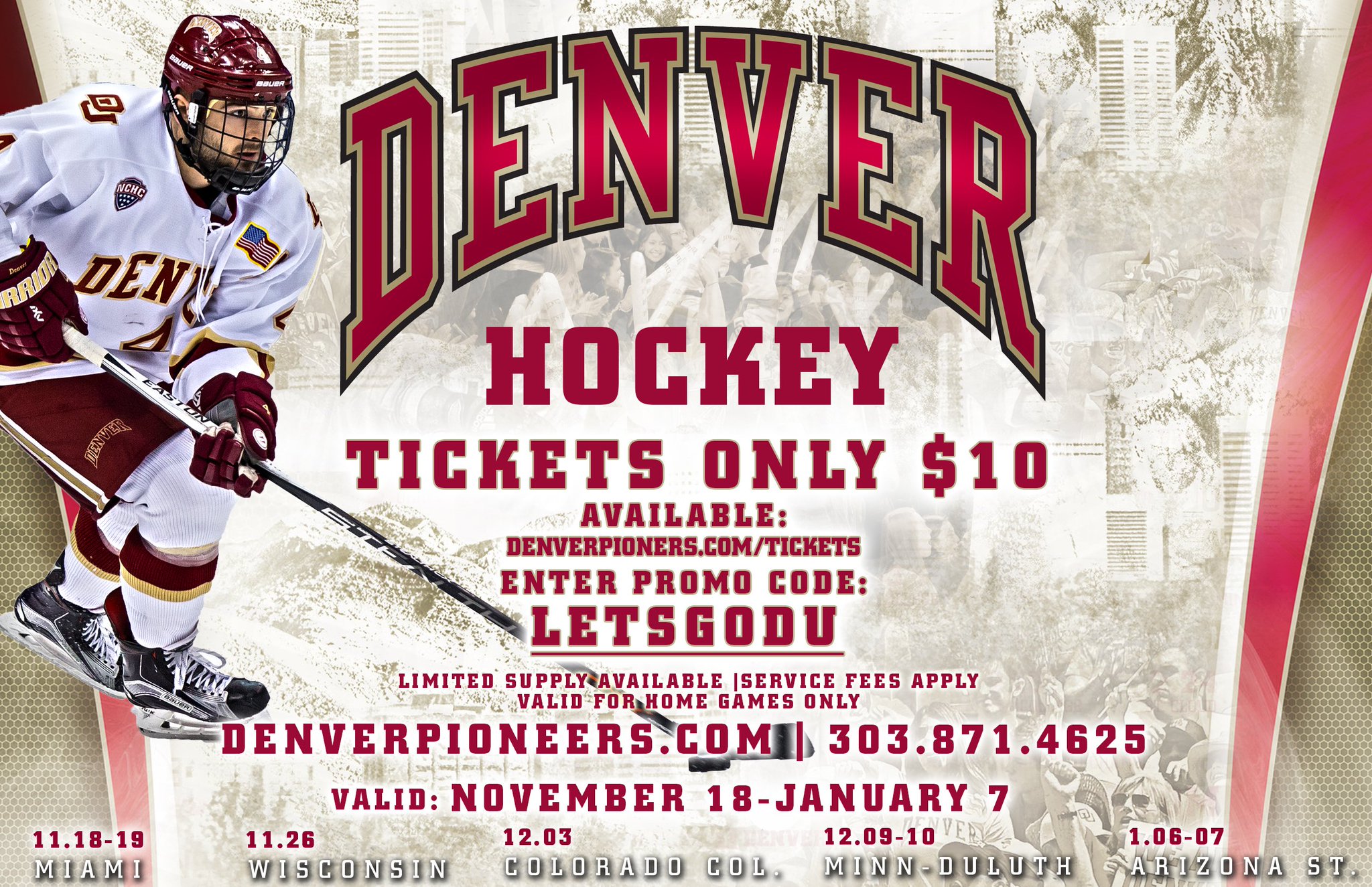 Denver Hockey on Twitter "Speciallypriced 10 tickets are available
