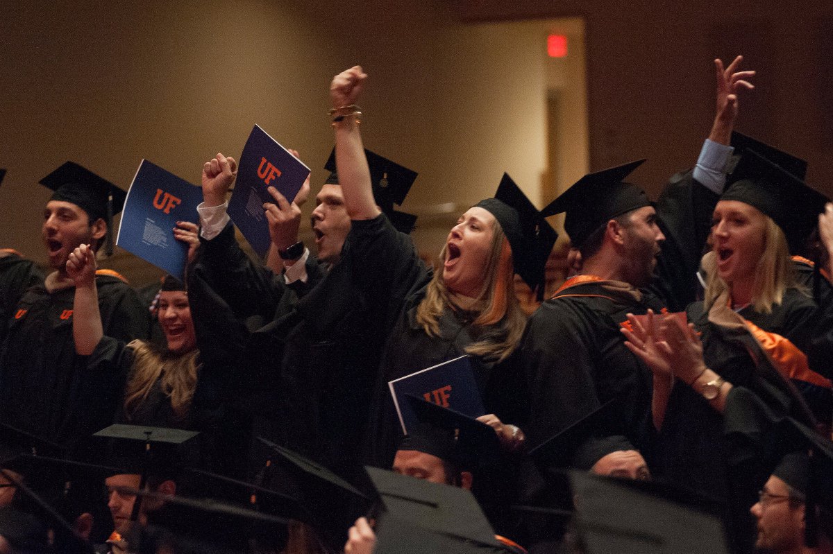 gnvguy's tweet photo. Nothing better than this! Congrats @UFMBA Class of 2016. Looking forward to your wonderful accomplishments as @UF alums. #UFGrad https://t.co/GIH0XlqyGv