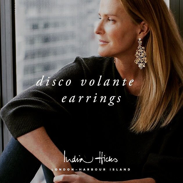 Make a statement at your next #holiday #party w/these stunning Disco Volante #earrings from #IndiaHicks! Order here: goo.gl/b6rBtu