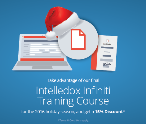 Intelledox's tweet photo. Become an Infiniti expert before Christmas with our 3-day course. Register today for 15% discount https://t.co/zhbJ8Fccf8 @thelearningdeli https://t.co/voFqI3IBJG