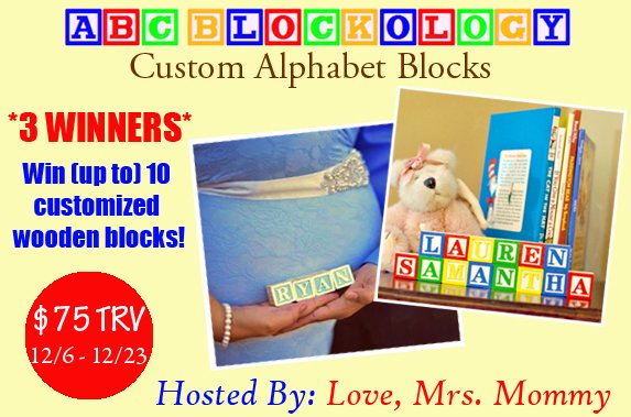 Love_MrsMommy's tweet image. @ABCBlockology #GIVEAWAY! 3 #WINNERS! #WIN 10 #Custom #Wooden Blocks! $75 TRV @Love_MrsMommy bit.ly/2gvXwGy