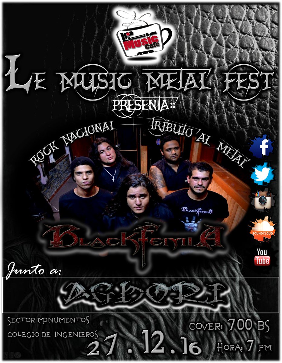 blackfemia's tweet photo. ESTE 27 DE DICIEMBRE, EN LE MUSIC ES LA CITA CUMANA. https://t.co/6KsmfaqWVW