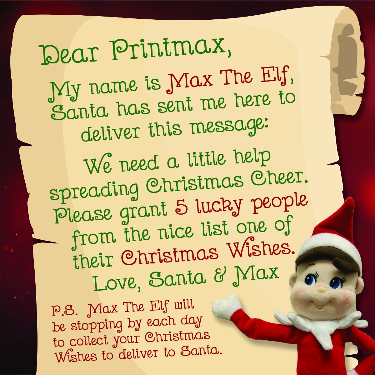 4printmax's tweet photo. Do you have a family member th... #Elfontheshelf #ChristmasWish #Giveaway #teamprintmax  https://t.co/obPyym98tg https://t.co/pYvOfZfsny