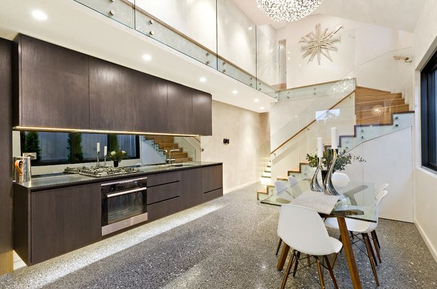A striking kitchen design to inspire your next look. It's the Denison Street Project: houzz.com.au/photos/6833949… #plumbermelbourne