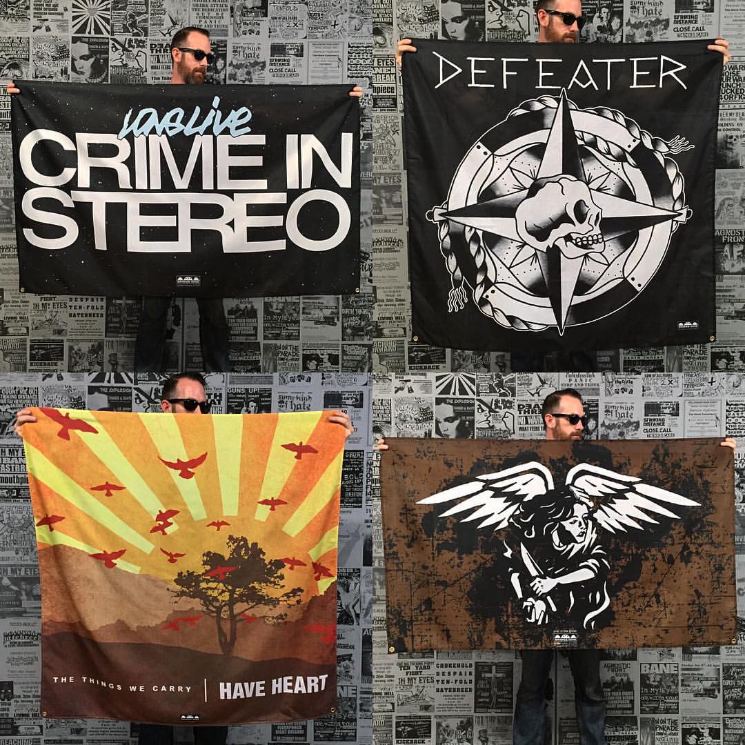 Bridge9's tweet photo. 50% off ALL banners for #b9daysofxmas! Use code BANNER50 at https://t.co/cfoBngrmSW #bridgenine #defeater #haveheart #gutg #crimeinstereo https://t.co/rIk9j9btxp