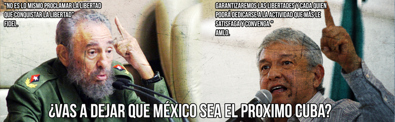 mandragorz's tweet photo. No queremos ser como Cuba @LopezObrador_ ....atte México @rocionahle https://t.co/6ZoDoalLnp