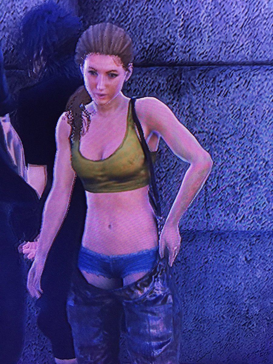 ChelHellbunny's tweet image. Tfw people complain about CINDY'S outfit in FFXV. They obviously didn't see this! 😆 her tits jiggled as well. I love it.