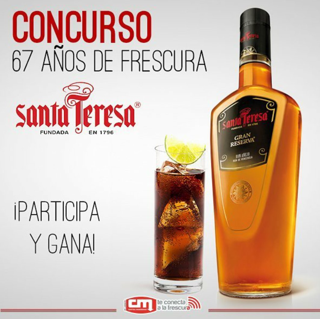 CMadeirense's tweet photo. GANA 1 de los 10 combos de 2 botellas de @ronsantateresa. Dale RT,etiqueta a 3 amigos y usa #CMcelebraConSantaTeresa https://t.co/eIOgMQMTSb