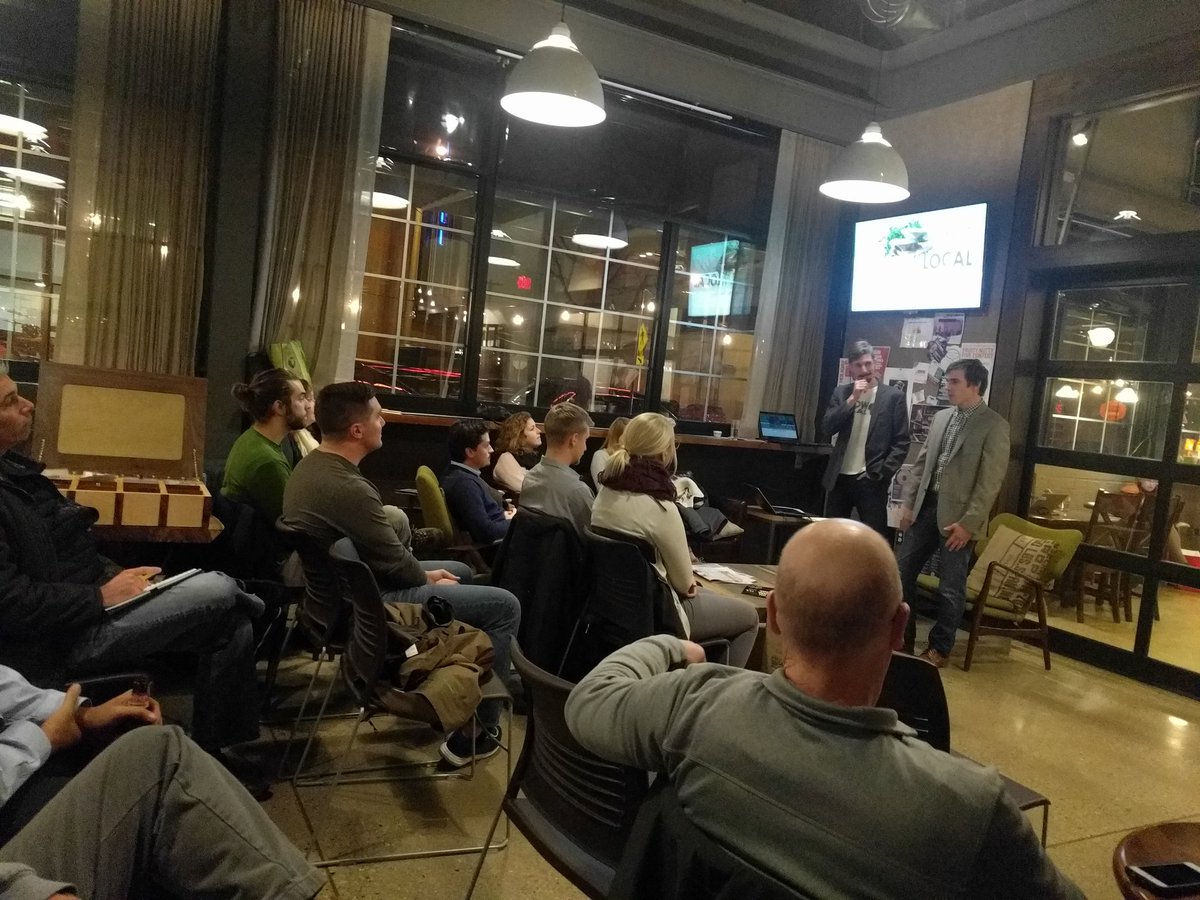 FundMilwaukee's tweet photo. Perfect evening for a pitch meeting @StoneCreekCoffe to help connect business owners with local investors! #investlocally #fundmilwaukee https://t.co/lnIpLHvwR6