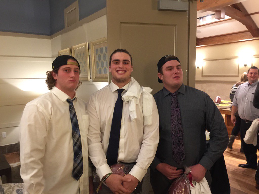 <a href="/plewis_8/">Preston Lewis</a> &amp; <a href="/natetheknight75/">Nathan Nelson</a> &amp; @schoen_ryan one last time <a href="/LPHSsports/">Lone Peak H.S., UT</a> football banquet love these guys!!!