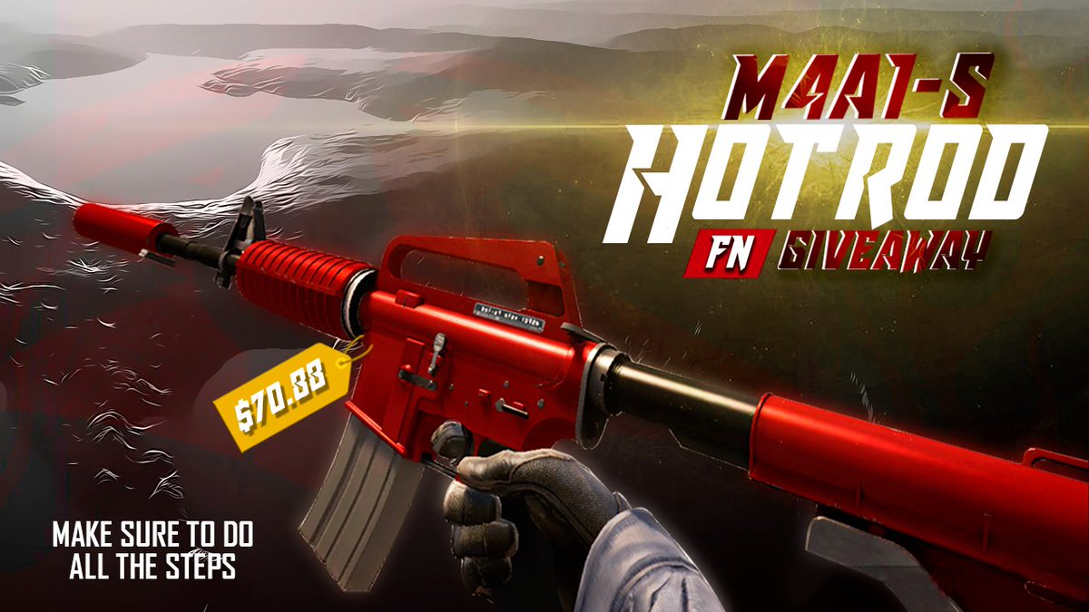 DroikFire's tweet photo. M4A1-S HOTROD FACTORY NEW with @DroikFire, How to enter click here: https://t.co/zB3DK159WM https://t.co/J2s4hYTmC0