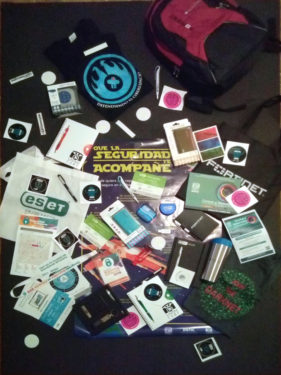 Tonejito's tweet photo. Yo no olvido al #CSC2016,
porque me ha dejado cosas muy buenas...
Gracias @UNAMCERT @FortiLatAm @ESETLA @MicroFocus #UCG2016
--
= ^ . ^ = https://t.co/vu5INqT1Pn