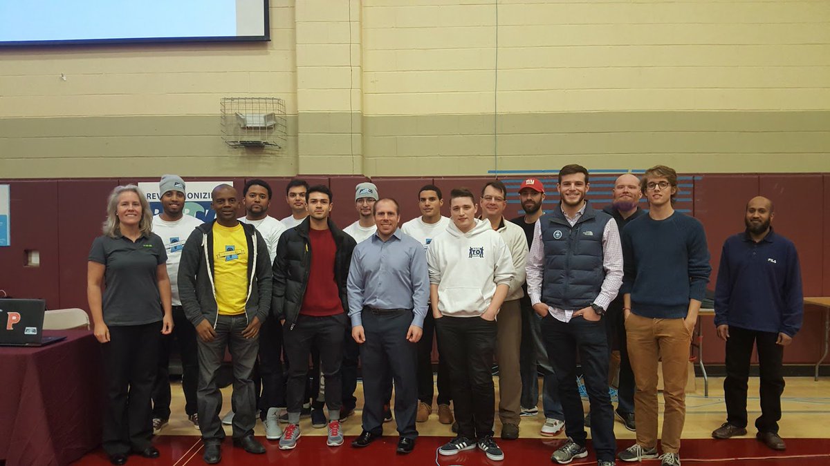 hackrhodeisland's tweet photo. #hackRI BYOH winners with the judges! @hortonworks @parkwithspotter @intracitygeeks #hackathon https://t.co/R9dqtYOCk9
