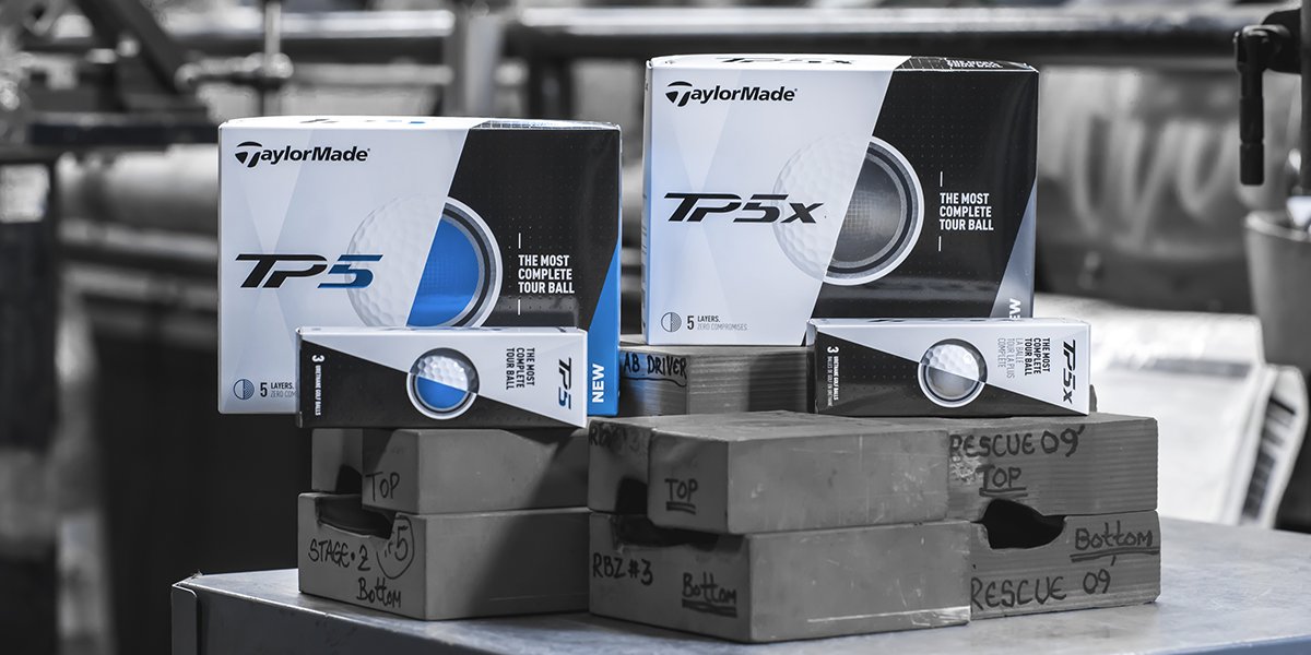 TaylorMadeGolf's tweet photo. Introducing The Most Complete Tour Ball — TP5 and TP5x. #FiveLayers #ZeroCompromises https://t.co/GBertffZ7N