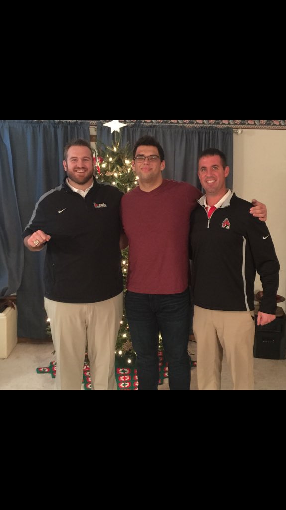 Great home visit with my coaches. Thanks for making the trip down to see me!
