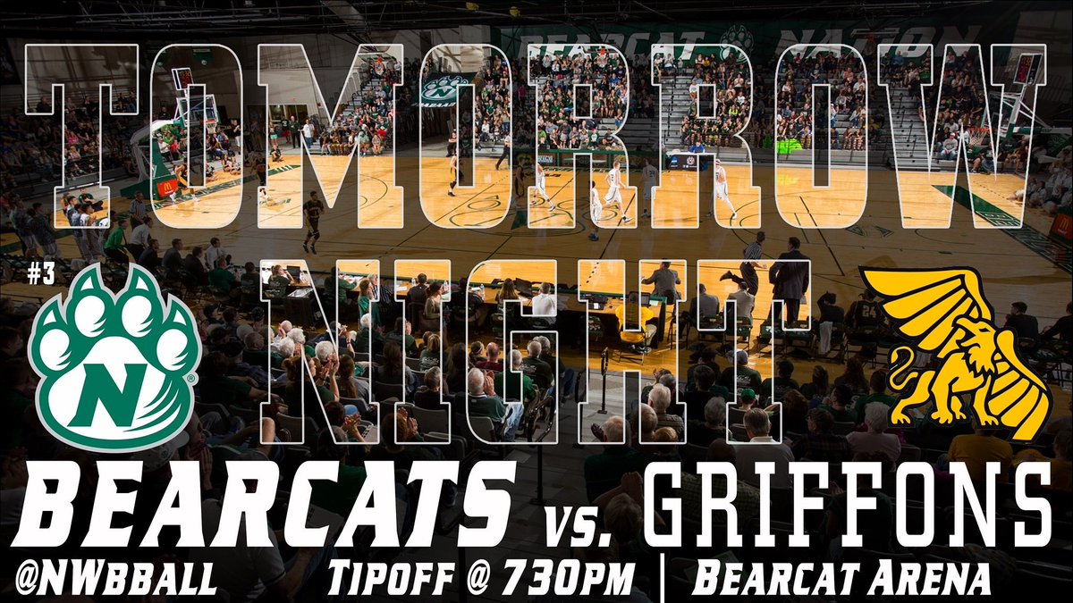 NWBearcatMBB's tweet photo. The Rivalry continues...
1.  Retweet for a chance to win a new pair of Bearcat Basketball Shorts!  
2.  Be there, Be LOUD! 🏀 👏🙌👊 https://t.co/fhVOQhOt1H