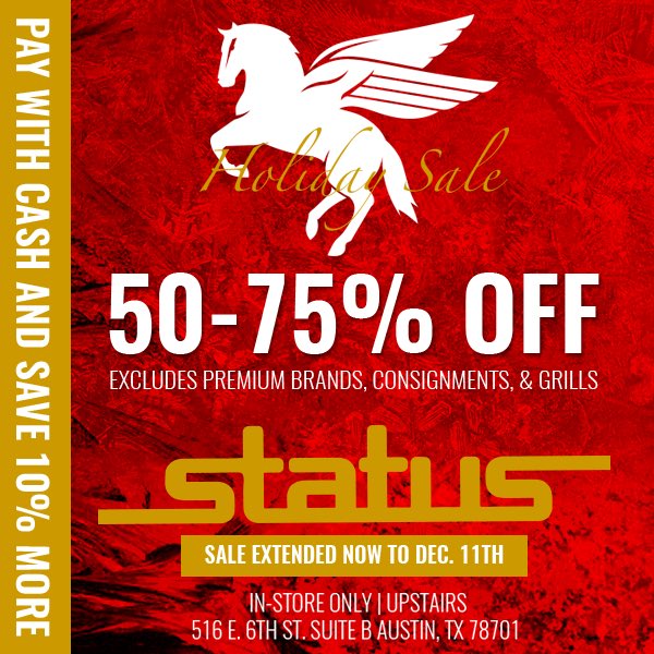 statustexas's tweet photo. Tis The Season! *See Flyer For Details* (Some Exclusions Apply)
❄️❄️❄️ SALE JUST EXTENDED
#Streetwear #StreetFashion #StreetCouture #Holiday https://t.co/EubmNrWA96