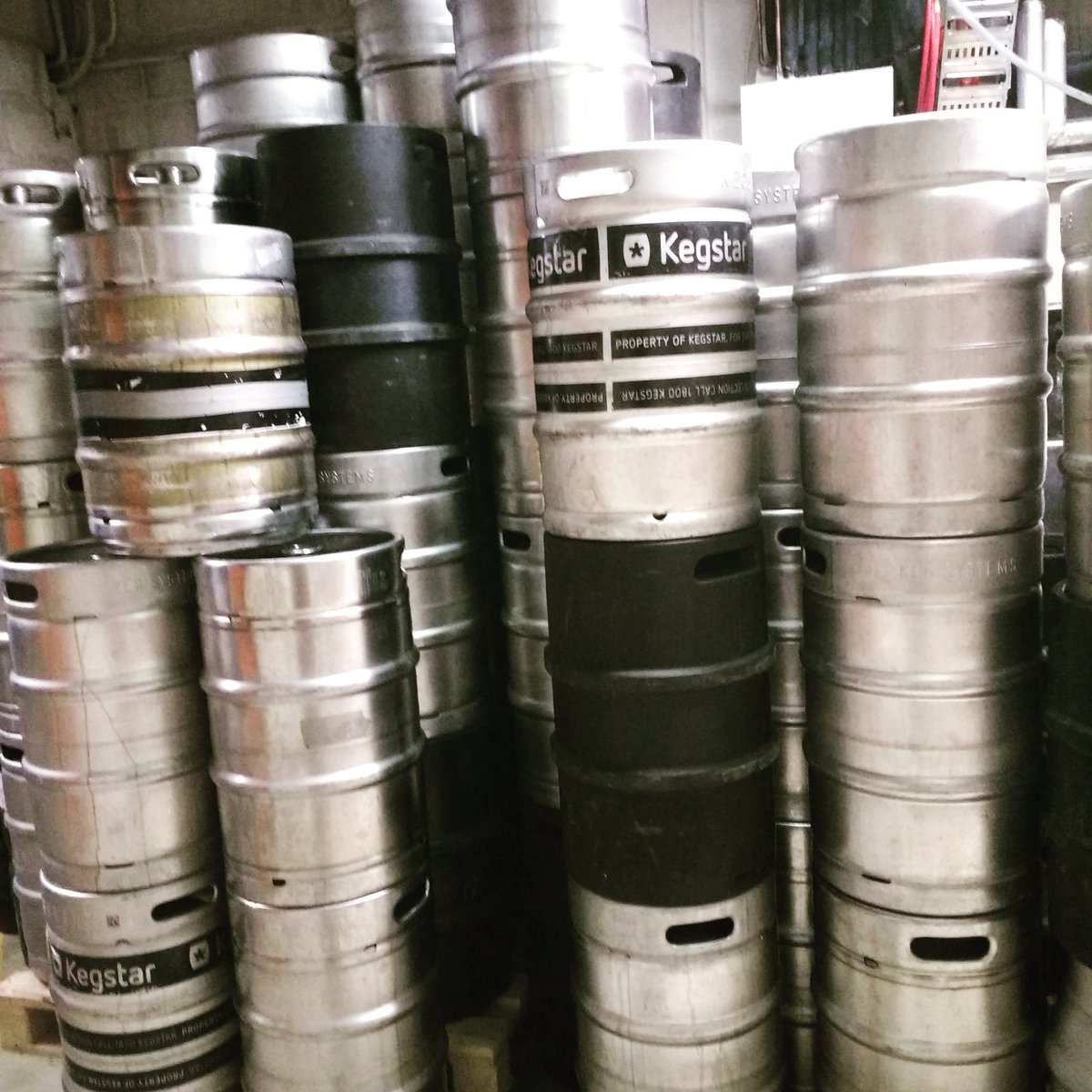 I call it #KegMountain, the lesser spotted brew hand can be occasionally seen on its shiny slopes! #Craftbeer #craftbrewery #publife