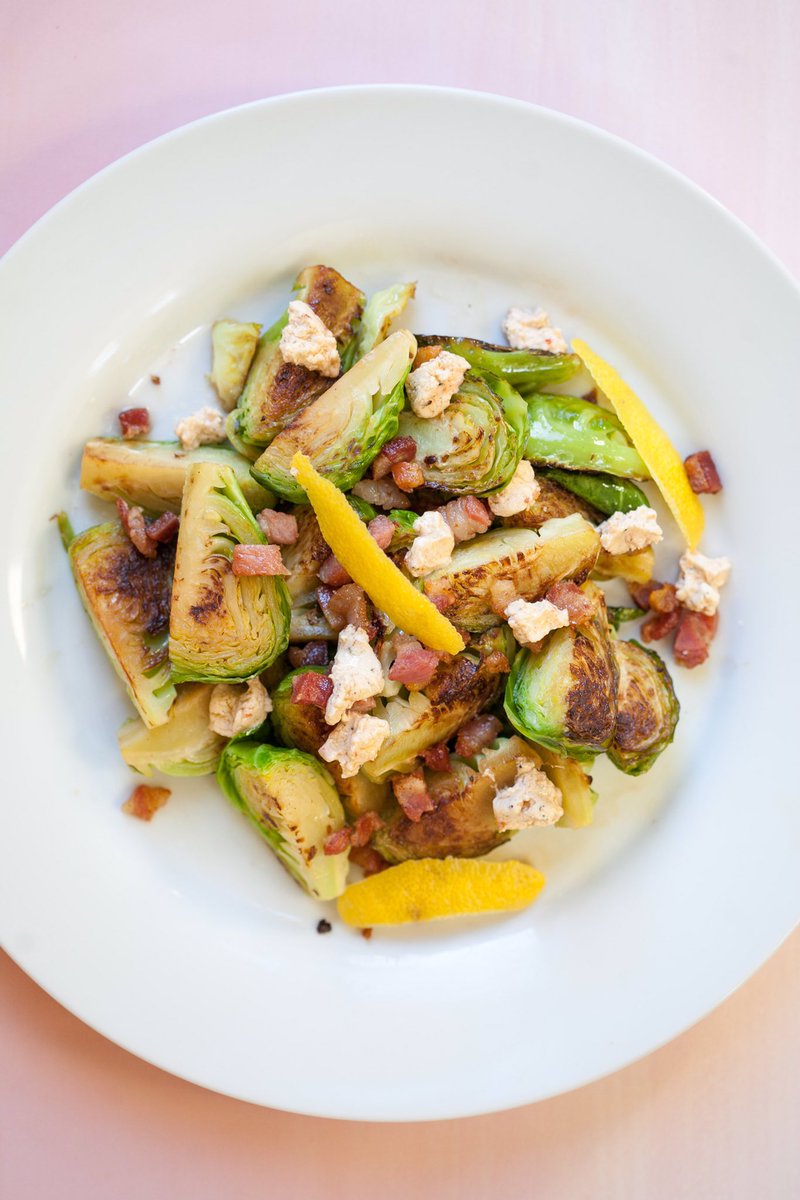CHEVOOlife's tweet photo. Brussels sprouts are one of our go-to dishes for #winter! How about you? #HowDoYouCHEVOO #goatcheese #veggies https://t.co/zuS88GgqKo