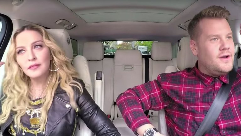 Watch: @JKCorden asks Madonna to "kiss and tell" in #CarpoolKaraoke preview thr.cm/HtG20U https://t.co/gQl8EFuyDC