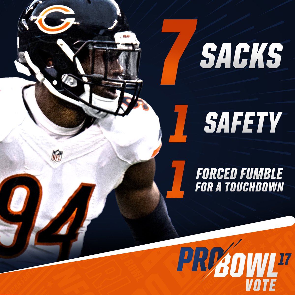 Tweet #ProBowlVote with #LeonardFloyd to send da rookie to Orlando!

RTs count too. Ready. Set. GO!