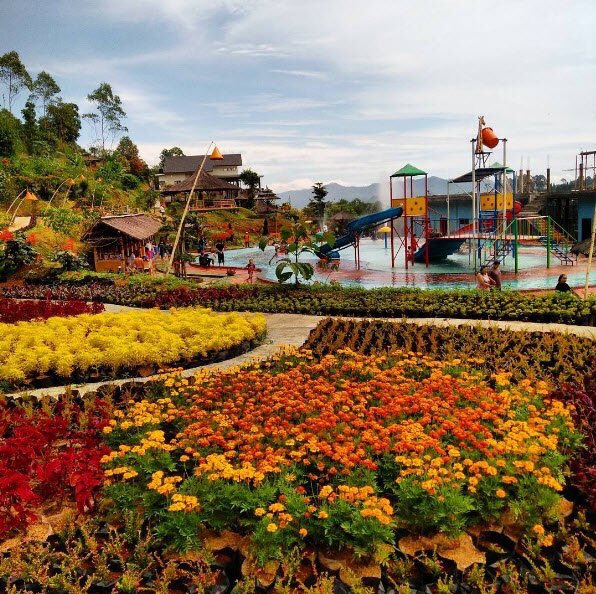 Kolam Air Hangat &amp; Kebun Cinta di Barusen Hills Gambung Ciwidey bit.ly/2gSLBTV #wisataBDG