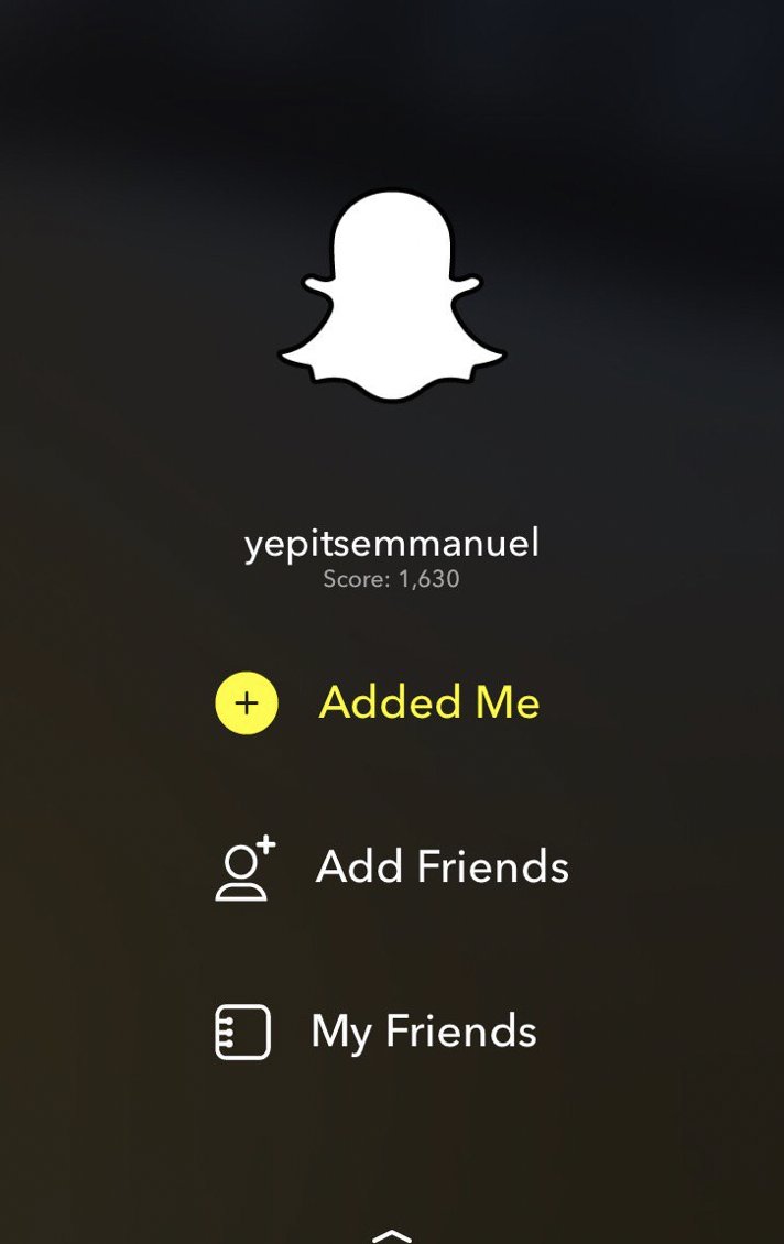 Follow me on Snapchat: Yepitsemmanuel

snapchat.com/add/yepitsemma…
or scan my code 
￼I follow back! ;-)