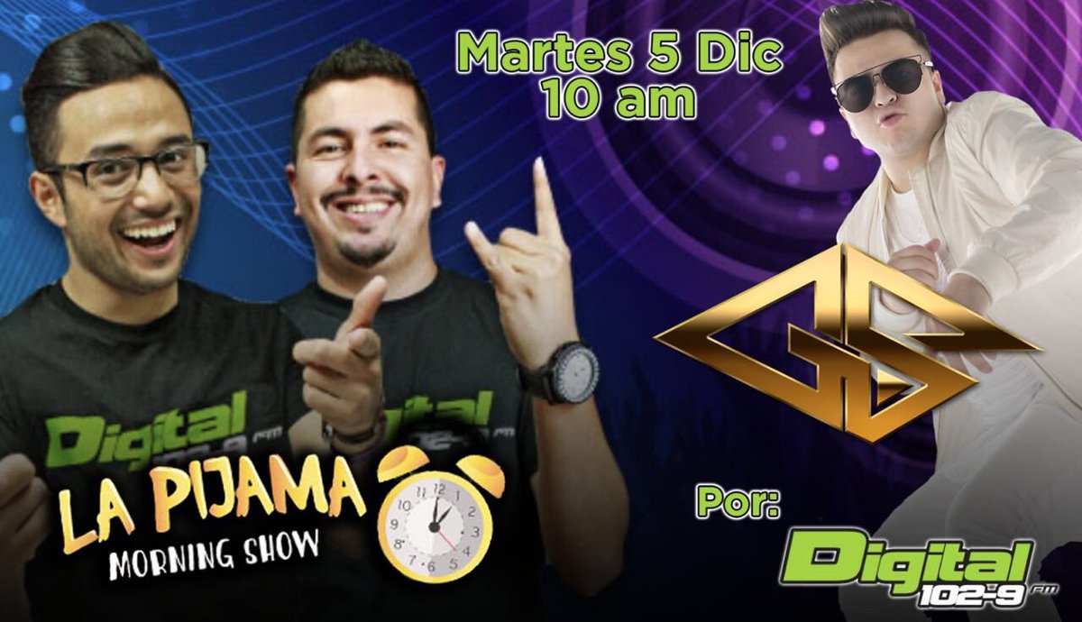GSmusicmx's tweet photo. Mañana #LaPijamaMorningShow se transmitirá desde Miguel Alemán y Barcelona en la Linda Vista en GPE 7 am @anazea91 @sonny_on #NaviFest2016 https://t.co/rMtIw3aIbP