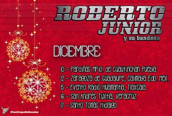 RobertoJrClub's tweet photo. Próximas presentaciones de Roberto Junior y su Bandeño @robertojr16 🎙🎶🎵🎶🎵 https://t.co/gtebkxVM9i