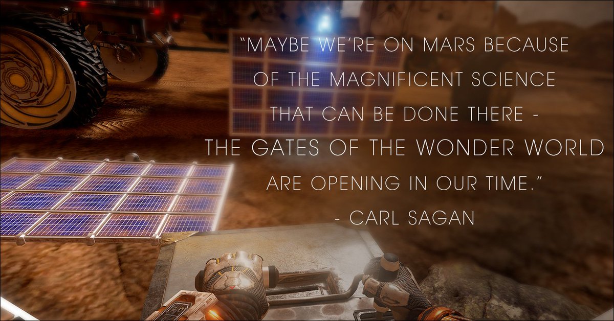 Somewhere, something incredible is waiting to be discovered. #MartianVR bit.ly/TheMartianVR
