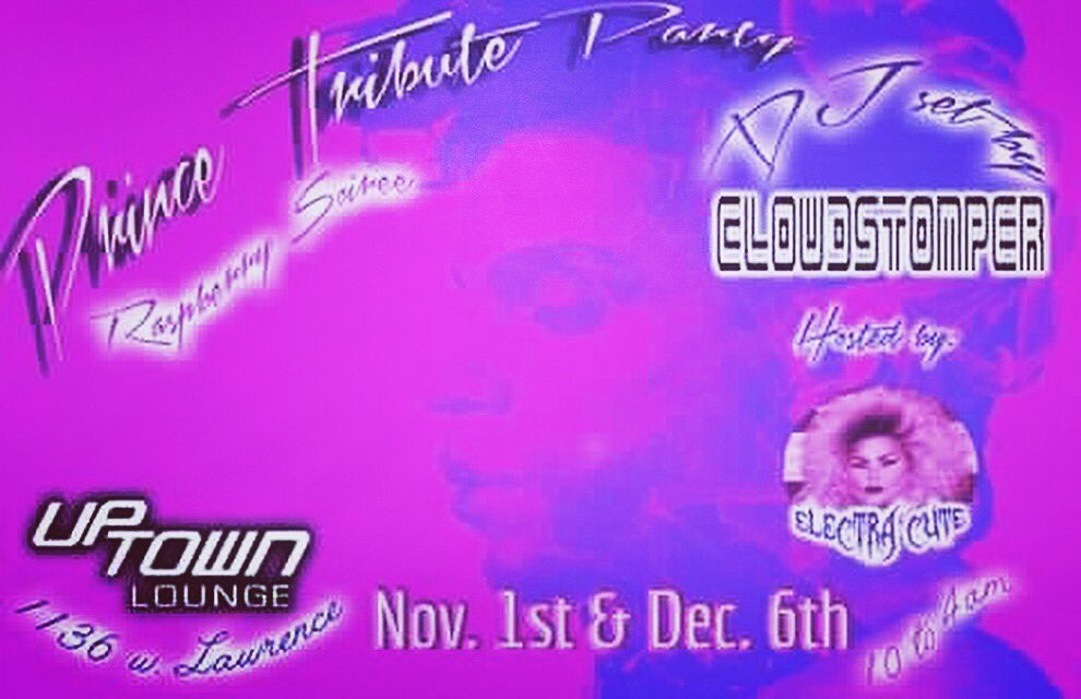 Cloudstomper1's tweet photo. #chicago #prince #tribute #dance #party TOMORROW!! 12/6. #DJ #cloudstomper spins 10-4am Please repost @ThePrinceArmy @drfunkenberry https://t.co/I4NzPdPNP7