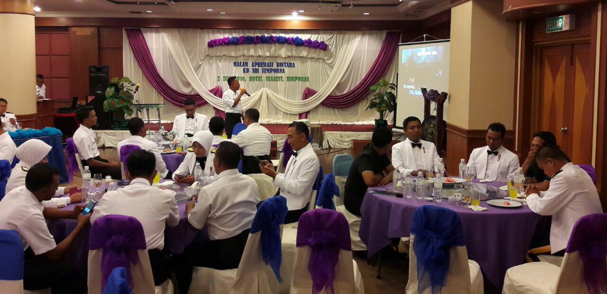 KDSM_PASKAL's tweet photo. Majlis Makan Malam #Apresiasi #Bintara #KDSMPeople di Hotel #Seafest #backbone #penghubung #kerjasama @tldm_rasmi @mawilla2 https://t.co/SuAe2VjXV0