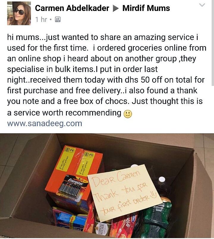 SanadeegBulk's tweet photo. We are always proud and happy to hear a good compliment from our customers 😊 thank you Carmen! #sanadeeg https://t.co/7Lm91CCUYZ
