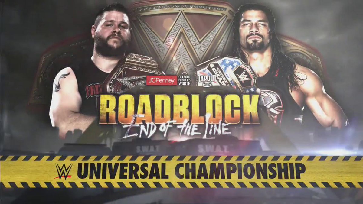 WWE's tweet image. Will @WWERomanReigns become a DOUBLE Champion at #WWERoadblock: End of the Line? We find out in 13 days on @WWENetwork! #RAW