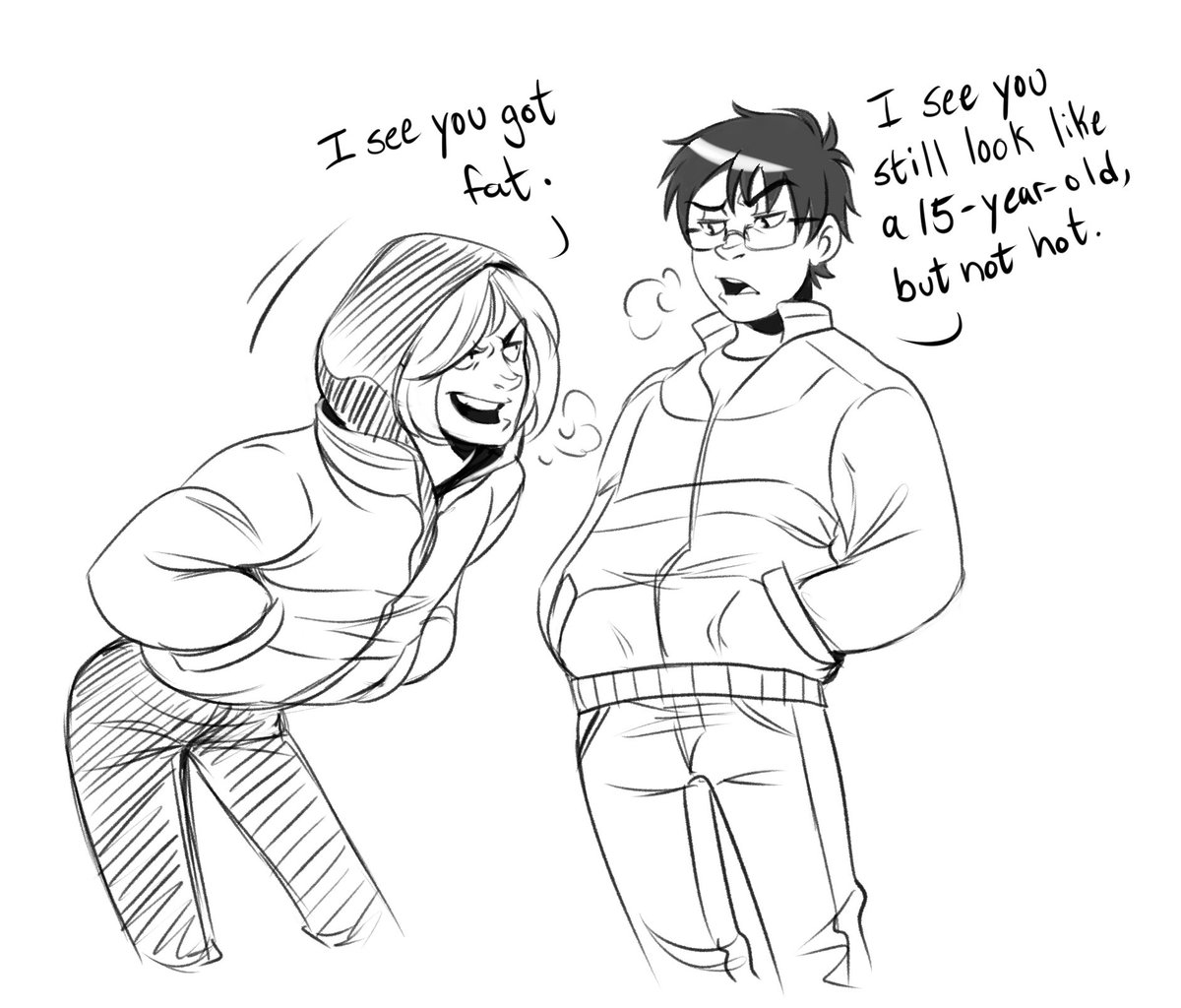 madelezabeth's tweet photo. blades of glory is such a stupid movie. #YuriOnIce https://t.co/SIEdquAEbV