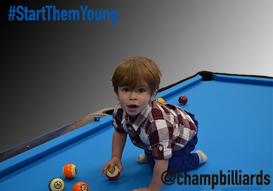 champbilliards's tweet photo. Its never too early to get your kids to love the game of pool! #billiardfun #bestbilliardfabric #kidsandbilliards https://t.co/AhnU5rAhb6