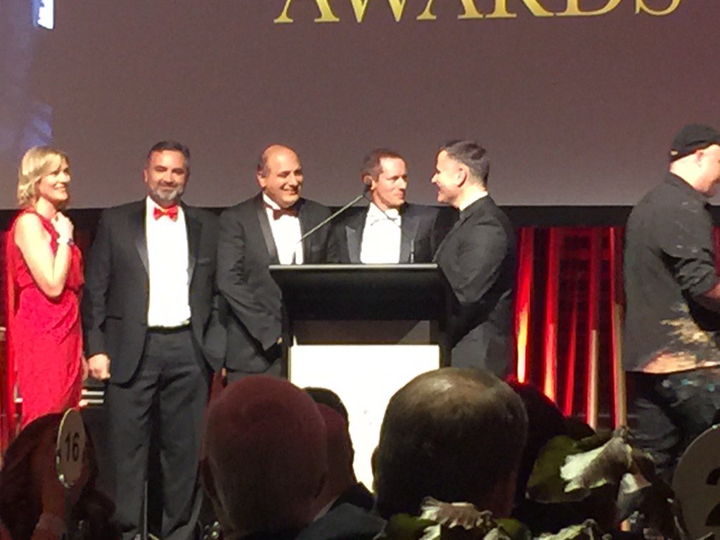 MarkMid12's tweet photo. Our CFO already on stage for pre awards entertainment! #ExecutiveAwards @rossk1972 @IconGroupAU #ohyeah https://t.co/5Eb3JM1o9K