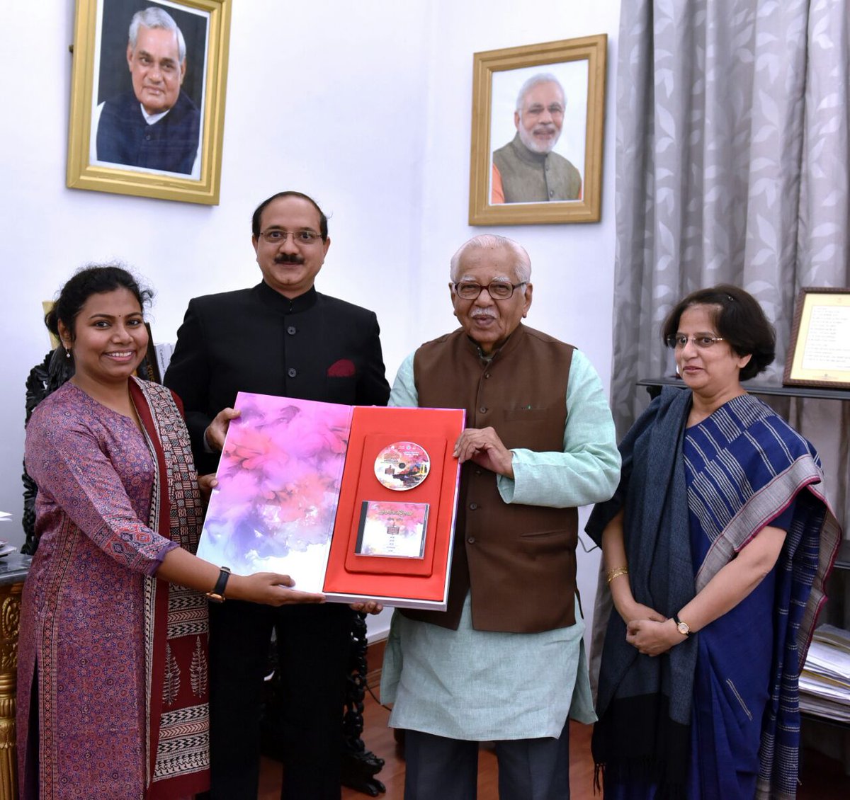 #LkoMahotsav Honourable Governor Sir as a Chief Guest at Lucknow Mahotsav 2k16 in the closing ceremony.#DMlucknow